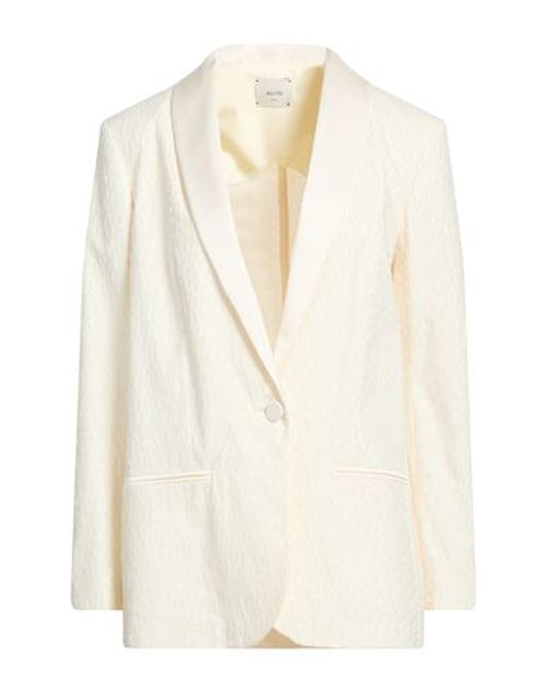 Crème Woman Blazer Ivory Size 8 Cotton, Viscose, Elastane