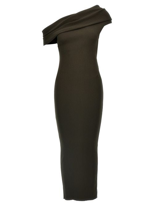 Twist Rib Knit Long Dresses