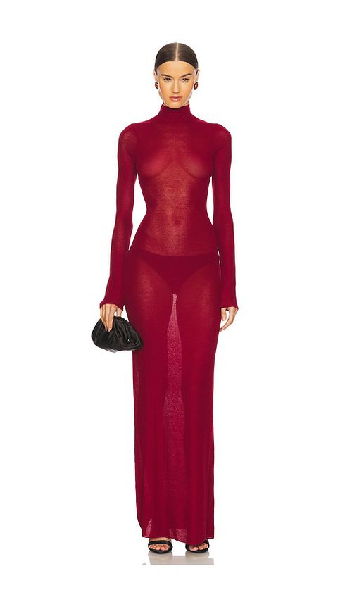 Lovers and Friends x Emma Rose Matilde Maxi Dress in Burgundy.  XL. Also in L, M, S