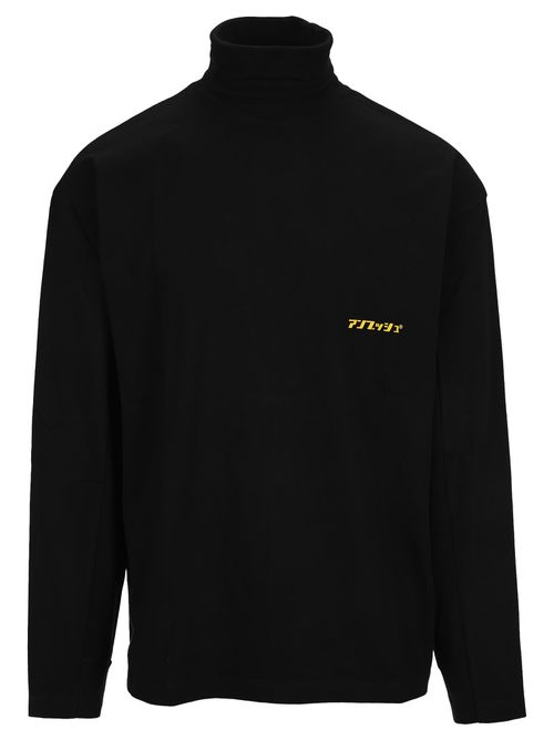 Black Turtle Neck T-Shirt