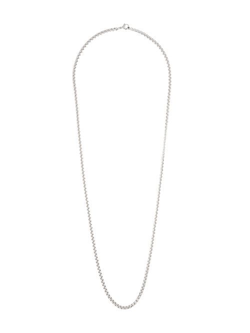 Rolo chain lobster claw necklace - Silver