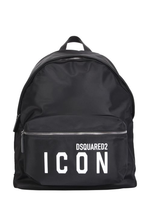 Backpack With Icon Print