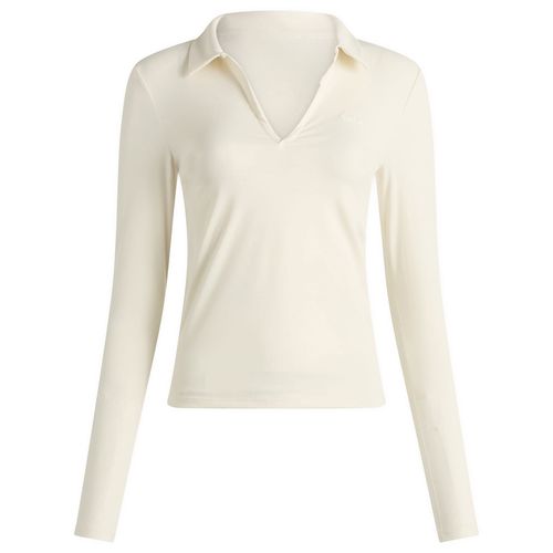 Women's Dayflex Polo Long Sleeve Top Ivory