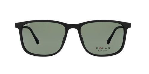 Polar PL 463 with Clip-On Polarized 76 Men's Sunglasses Black