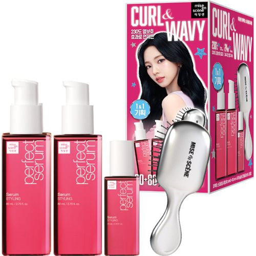 Miseenscéne - Perfect Serum Styling with Hair Brush Special Set Limited Edition - 1set4ite
