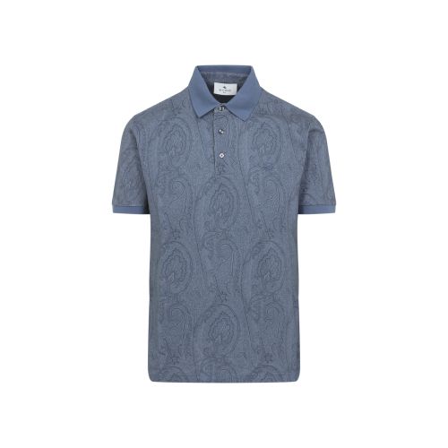 Blue Shirt Collar Polo