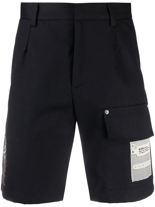 Recordings patch-detail utility shorts - Black