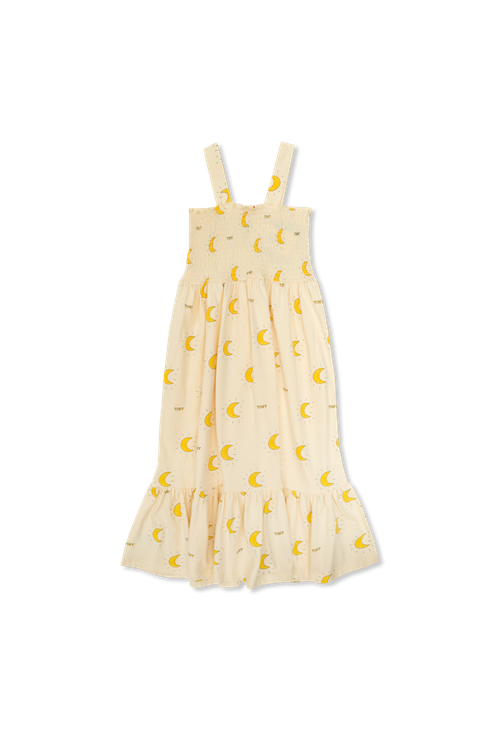 Printed Dress, Unisex, Cream