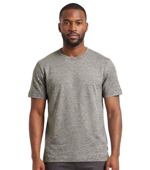 Grey Solid Crew Neck T-Shirt
