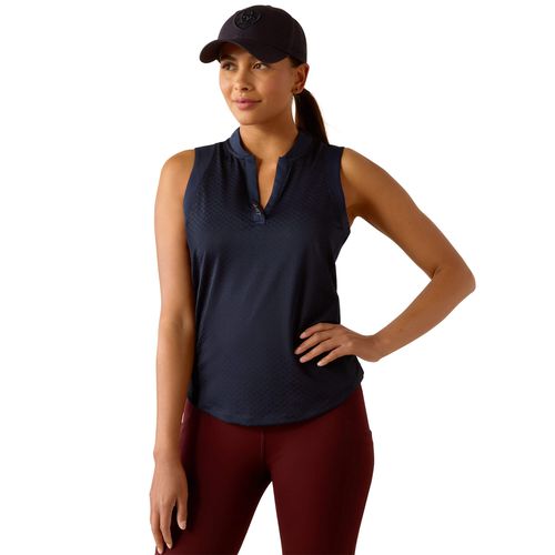 Women's Mesa Sleeveless Baselayer Top in Navy Eclipse, Size Large, by Ariat