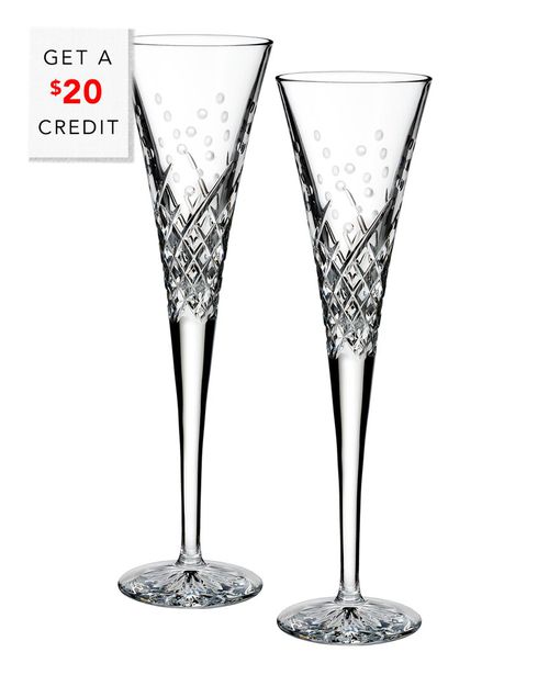 Happy Celebrations Toast Flute With $20 Credit