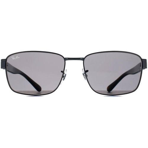 Ray-Ban Rectangle Gunmetal Havana Dark Grey RB