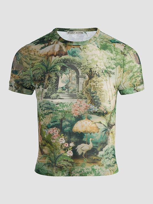 Women's Tess Terraine-Print T-Shirt - Terrain
