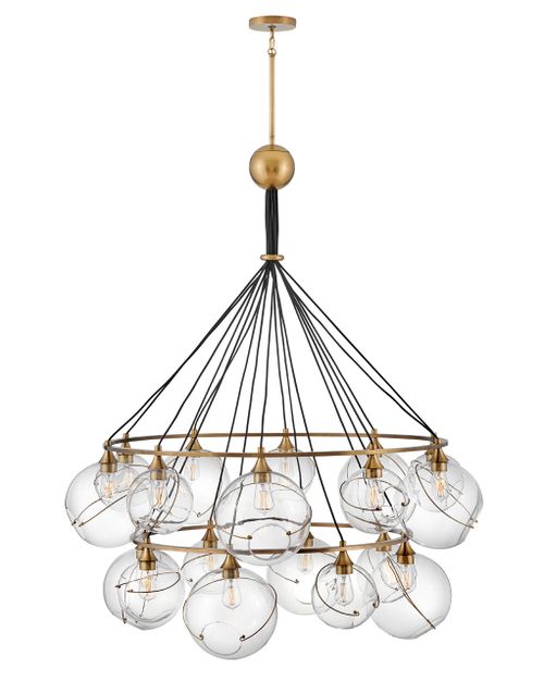 Heritage Brass LED Chandelier from the Skye Collection