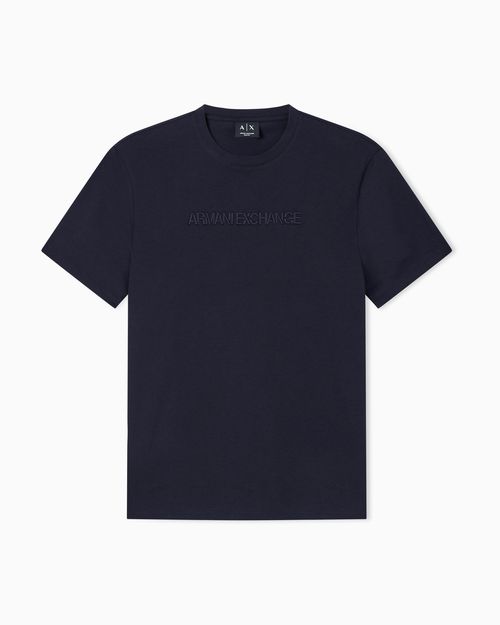 Slim-Fit T-shirt in Cotton Jersey with tonal embossed logo
