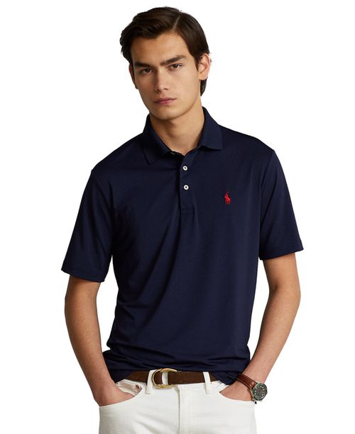 Men's Classic-Fit Performance Polo Shirt - French Navy