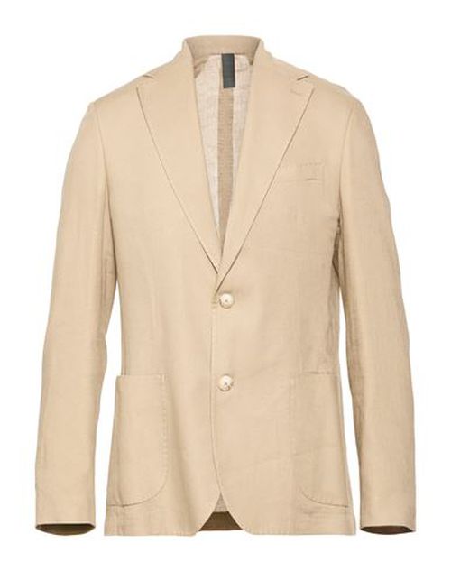 Man Blazer Beige Size 40 Linen, Viscose