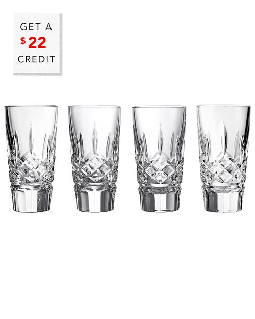 Set Of 4 Lismore Shot Glasses With $22 Credit