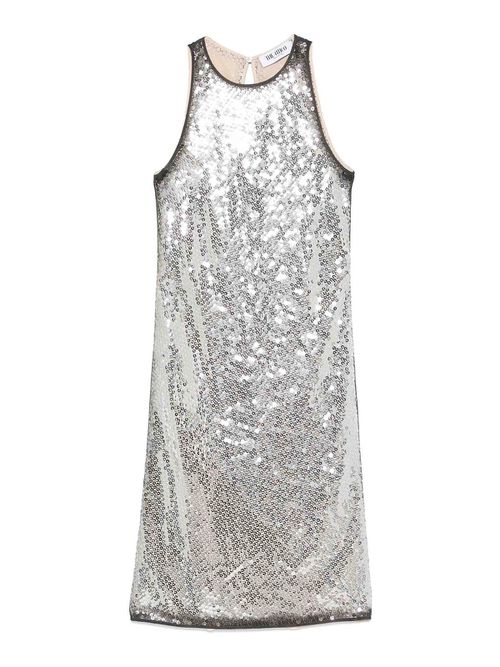Sequin-Embellished Mini Dress