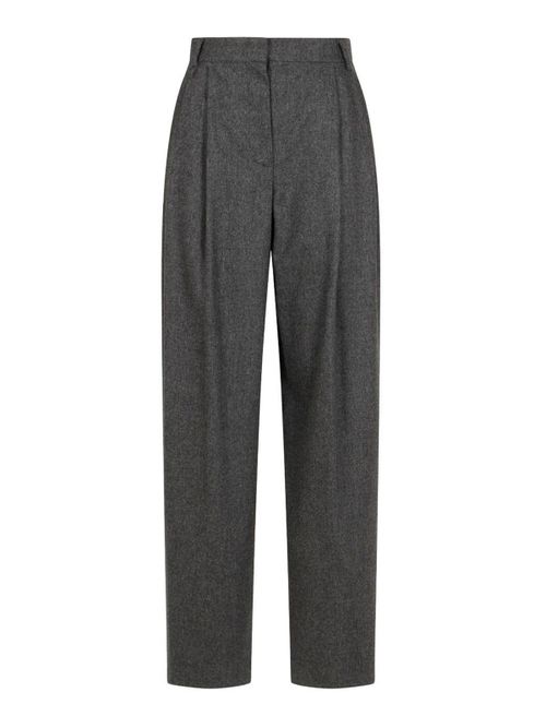 Wool Checked Trousers