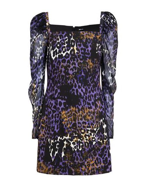 Just Cavalli Woman Mini dress Purple Size 8 Polyester, Elastane