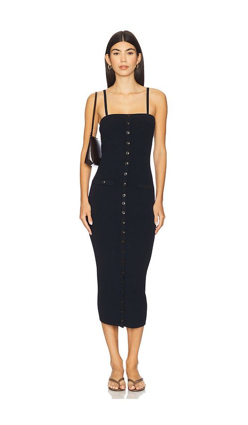 HEARTLOOM MIDI-KLEID PLUMERIA in Navy. Größe XL. Also in L, M