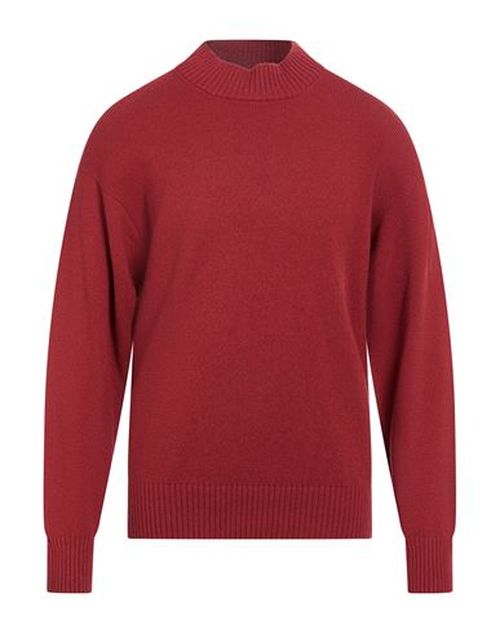 Man Sweater Brick Size 40 Virgin Wool