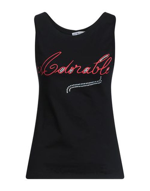 Woman Tank top Black Size 10 Cotton