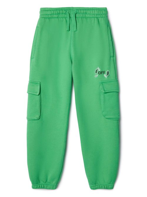 Bandana-print cotton track pants - Green
