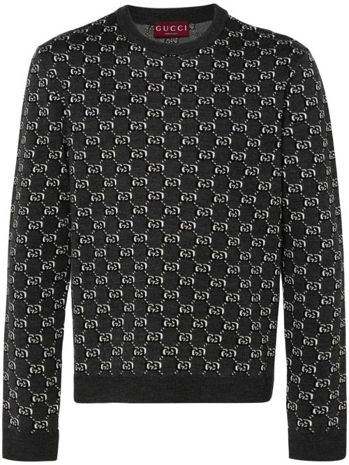 Interlocking G-jacquard sweater - Grey