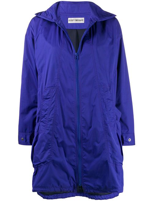 2000s zip-up raincoat - Purple