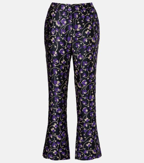 24/7 Honeysuckle jacquard straight pants