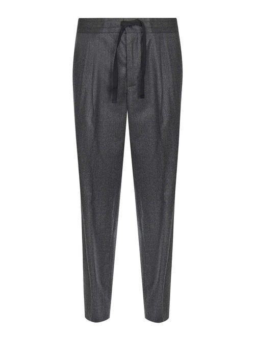 Melange Wool Blend Trousers