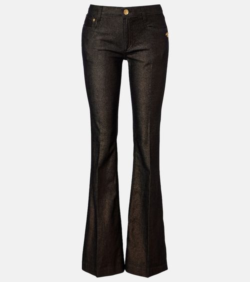 Embellished flared jeans