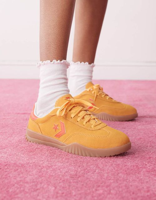 Run Star sneakers in orange and red