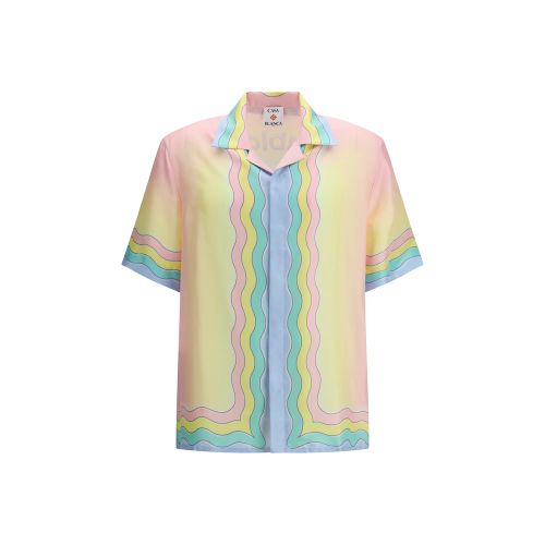Multicolor Jacquard Silk Shirt — Multicolor