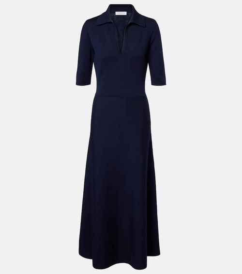 Wool, silk, and cashmere maxi dress