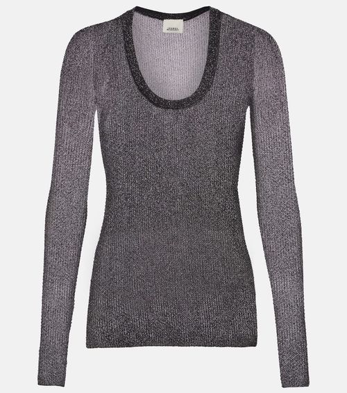 Thalia lamé top