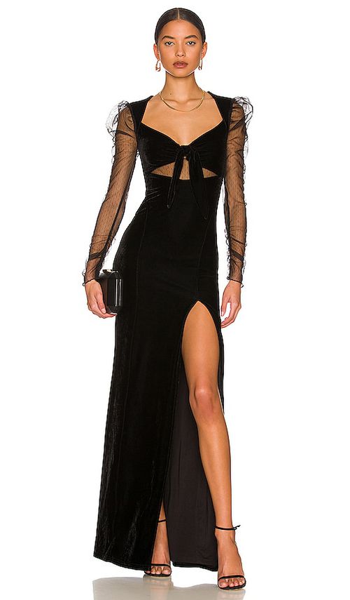 MAJORELLE KLEID MAYA in Black. Größe XS. Also in
