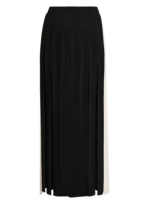 Women's Wool Fringe Maxi Skirt - Multi Black
