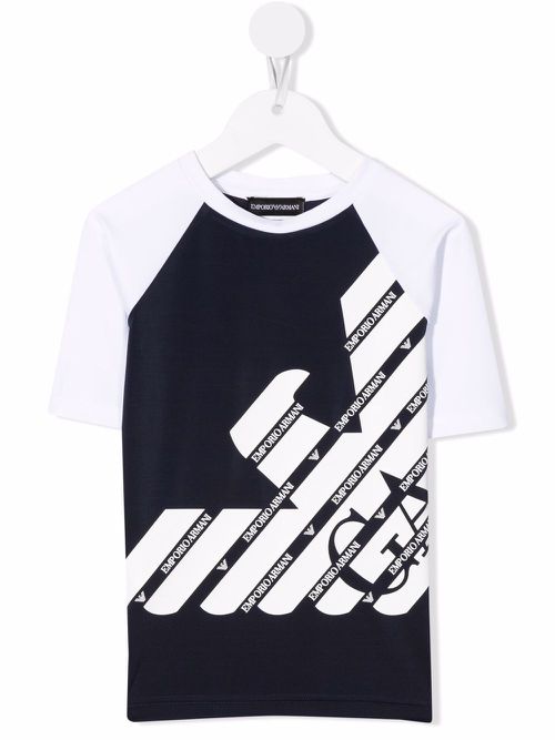 Logo crew-neck T-shirt - Blue