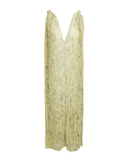Woman Midi dress Light green Size L Polyester