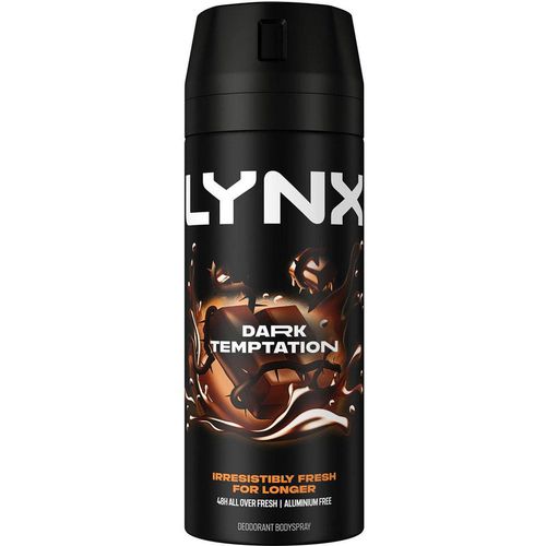 Lynx Body Spray Dark Temptation 48-H High Definition Fragrance Deo, 150Ml In Black