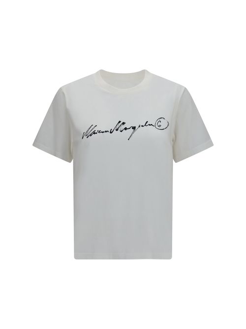 Hand-Written Logo Print T-Shirt — White