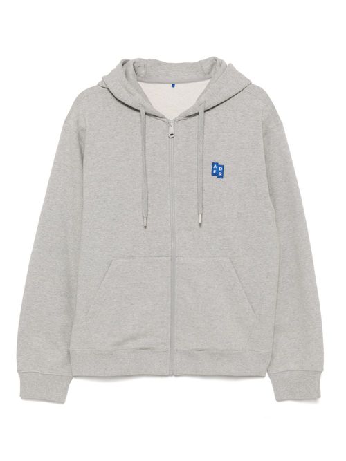 Ader Error Trs tag zip-up hoodie - Grey