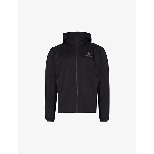 Mens Black Atom Logo-print Shell Jacket 