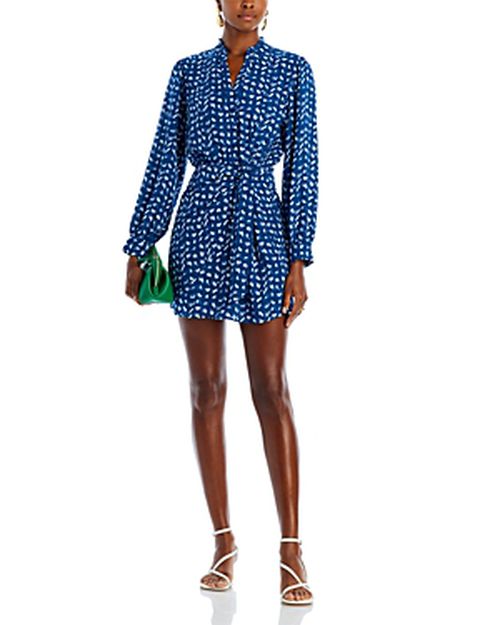 Printed Faux Wrap Dress - 100% Exclusive