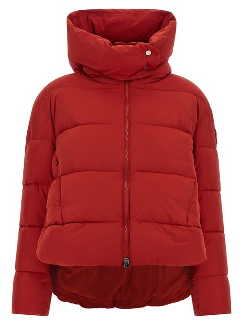 Quilted Down Down Jacket — Red