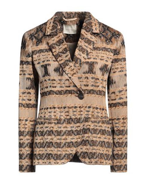Momoní Woman Blazer Sand Size 6 Cotton, Silk, Polyamide