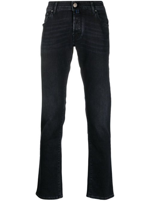 Low-rise slim-fit jeans